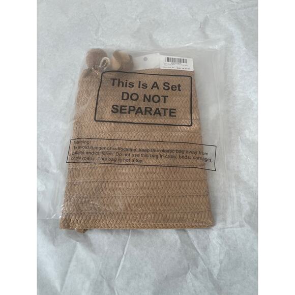 Skilkly Bride Set Straw Purse & Earrings NWT Bridal Set - Picture 11 of 11